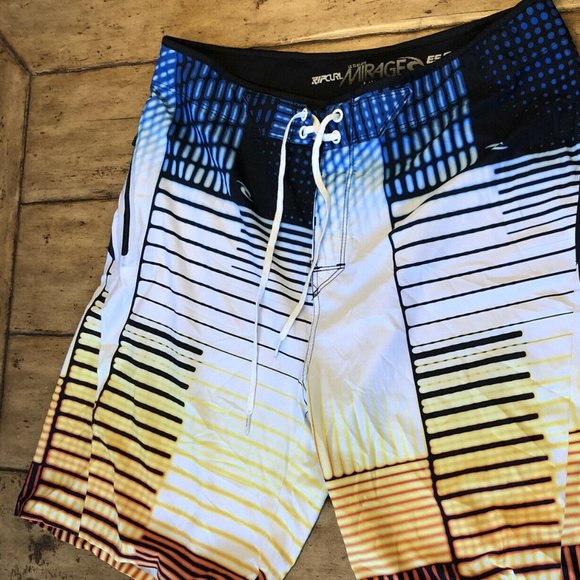 Check the video! Mick Fanning Rip Curl Mirage EC3 Boardshorts one pr sz34 sz30 - Picture 8 of 15